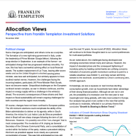Allocation Views: Perspective from Franklin Templeton Investment Solutions