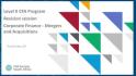Level II CFA Program Revision session: Corporate Finance - Mergers and Acquisitions