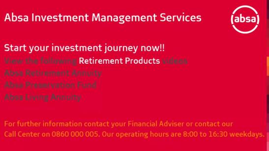 Absa Investment Management Services Product video
