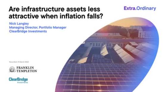 Are infrastructure assets less attractive when inflation falls?