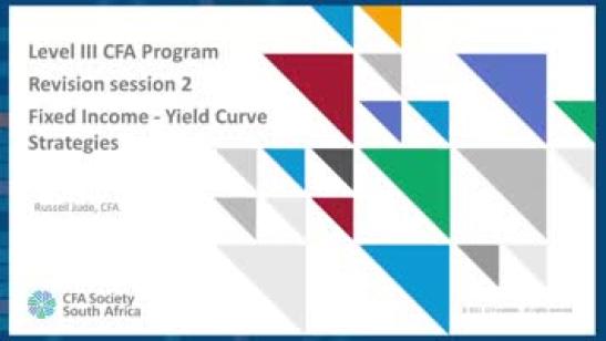 Level III CFA Program Revision session: Fixed Income - Yield Curve Strategies
