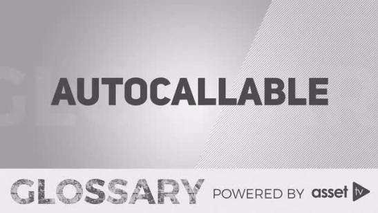 Glossary - Autocallable