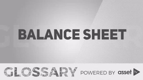 Glossary - Balance Sheet