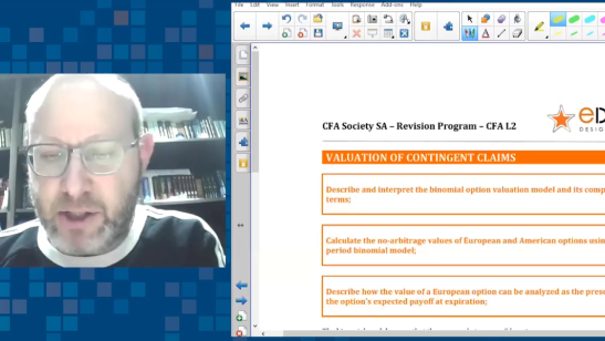 Level II CFA Program Revision session: Derivatives Valuation of contingent claims