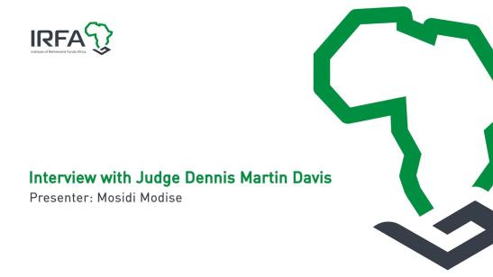 IRFA Conference 2025 I Interview with Judge Dennis Martin Davies