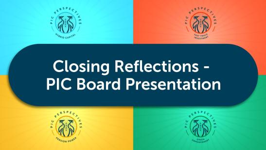 PIC Perspectives: G20 Dialogues I Closing Reflections - PIC Board Presentation
