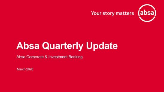 Absa Quarterly Update I March 2026
