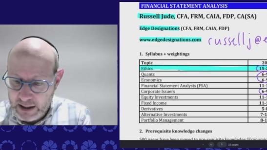 Level I CFA Program Revision session - Financial Statement Analysis: Topics in Long-Term Liabilities and Equity