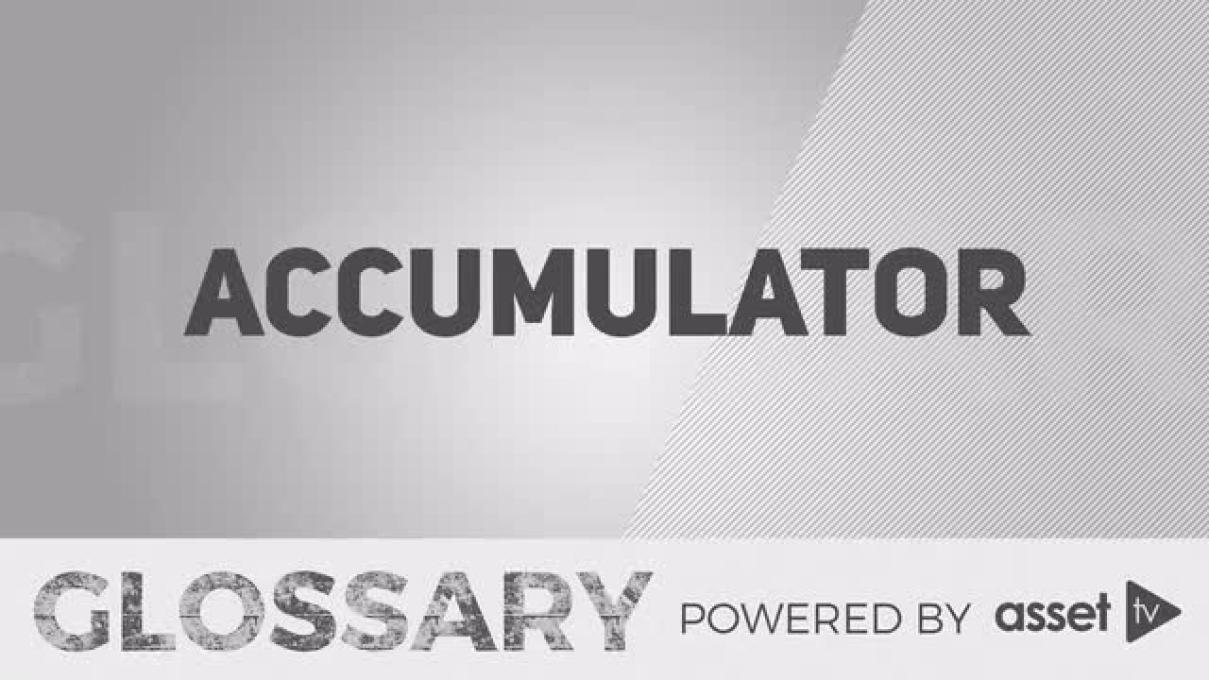 Glossary - Accumulator